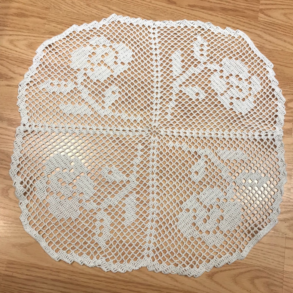 Handmade crochet table cover CUSTOM MADE AVAILB